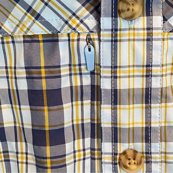 Duluth Trading Mens Armachillo Shirt Blue Cooling Roll Tab Sleeve Fishing Sz M - Picture 3 of 7